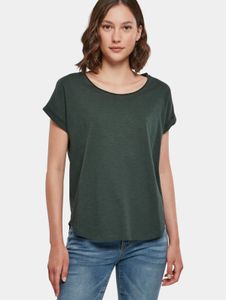 lässiges Build Your Brand Damen T-Shirt 140 g/m² mit Baumwolle Grün