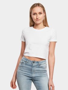 modernes Build Your Brand Damen T-Shirt Stretch 180 g/m² mit Baumwolle Weiß