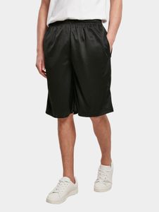 Pantalones cortos de verano para hombre Build Your Brand, malla, 130 g/m², negro