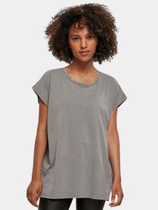 modernes Build Your Brand Damen T-Shirt 160 g/m² mit Baumwolle Grau