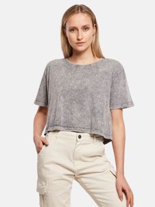 lässiges Build Your Brand Damen T-Shirt Oversize 160 g/m² mit Baumwolle Grau