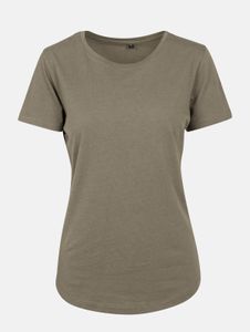 T-shirt femme moderne « Build Your Brand », 150 g/m², kaki
