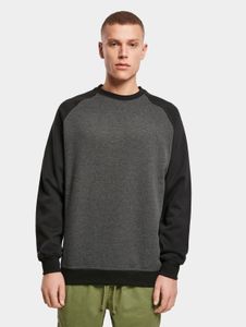 Modern Build Your Brand men's sweatshirt with ribbed cuffs, 250 g/m² cotton, grey/black
