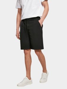 leichte Build Your Brand Herren Shorts Stretch Kordelzug Taschen mit Baumwolle Schwarz