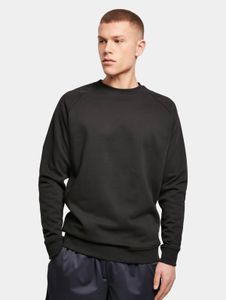 sportliches Build Your Brand Herren T-Shirt Rippbündchen 250 g/m² mit Baumwolle Schwarz