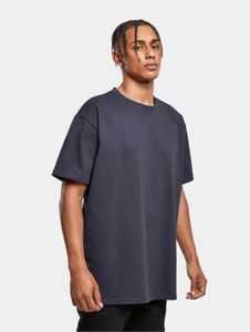T-shirt homme sport « Build Your Brand », coupe oversize, 240 g/m², coton, bleu marine