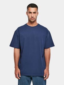 bequemes Build Your Brand Herren T-Shirt Oversize 240 g/m² mit Baumwolle Blau