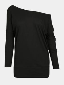 weiches Build Your Brand Damen Sweatshirt 120 g/m² mit Baumwolle Schwarz