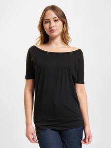 modernes Build Your Brand Damen T-Shirt 120 g/m² mit Baumwolle Schwarz