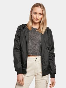 Veste femme Modern Build Your Brand avec cordon de serrage et poches, 75 g/m², noire
