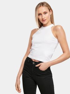 sportliches Build Your Brand Damen T-Shirt Stretch 180 g/m² mit Baumwolle Weiß