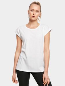 modernes Build Your Brand Damen T-Shirt 140 g/m² mit Baumwolle Weiß