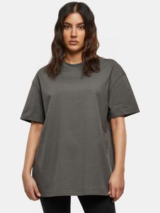 sportliches Build Your Brand Damen T-Shirt Oversize 220 g/m² mit Baumwolle Grau