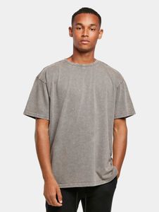 sportliches Build Your Brand Herren T-Shirt Oversize 240 g/m² mit Baumwolle Grau