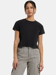 T-shirt sportiva da donna Build Your Brand 210 g/m² in cotone nero