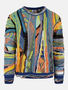 bequemes Carlo Colucci Herren Sweatshirt Blau/Bunt