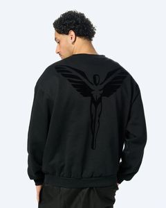 lässiges Carlo Colucci Herren Sweatshirt mit Baumwolle Schwarz