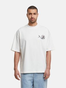 T-shirt décontracté Carlo Colucci pour homme, en coton écru et blanc