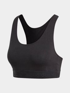 T-shirt stretch adidas pour femme, confortable, en coton noir