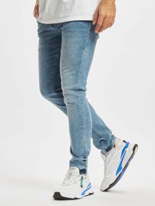 lässige 2Y Premium Herren Jeans Skinny Fit Stretch mit Baumwolle Blau