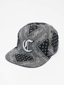sportliche Cayler & Sons Herren Cap gesteppt mit Baumwolle Schwarz/Weiß