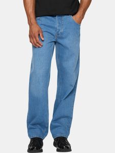 lässige Dada Supreme Herren Jeans Reißverschluss Taschen mit Baumwolle Blau