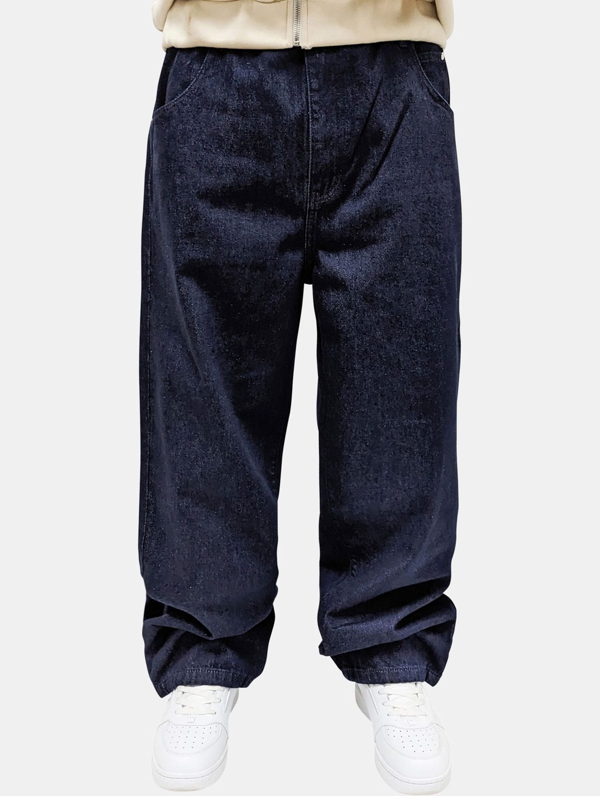 Stylische Dada Supreme Herren Jeans Reißverschluss Taschen Mit Baumwolle Navy