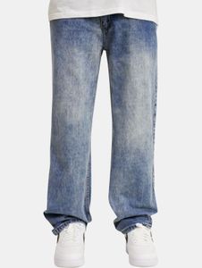 stylische Dada Supreme Herren Jeans Reißverschluss Denim mit Baumwolle Blau