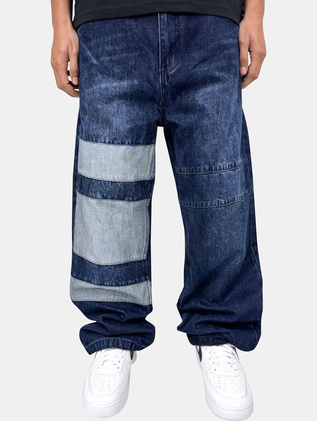 Dada Supreme Herren Jeans Oversize Baumwolle Blau