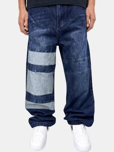 bequeme Dada Supreme Herren Jeans Reißverschluss Oversize mit Baumwolle Blau