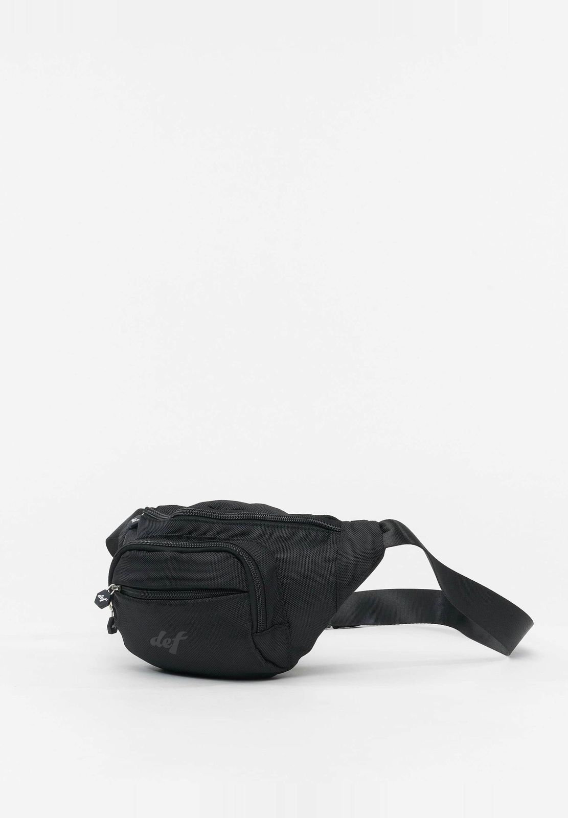 DEF Unisex Tasche Schwarz mit Reißverschluss