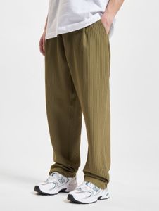 Jeans casual da uomo DEF, elasticizzati, con coulisse, color kaki