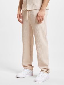 Jean stretch élégant pour homme DEF, beige, avec cordon de serrage