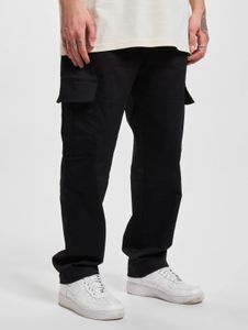 stylische DEF Herren Jeans Straight Fit Stretch mit Baumwolle Schwarz