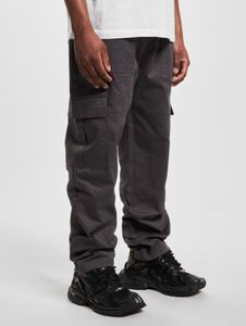 stylische DEF Herren Jeans Straight Fit Stretch Kordelzug mit Baumwolle Grau
