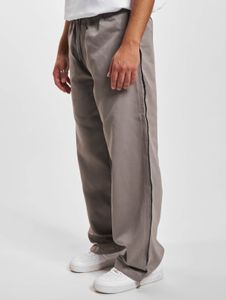 Jeans casual da uomo DEF con elasticità, coulisse, tasche, cotone, grigio