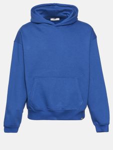 moderner DEF Herren Hoodie Taschen Kapuze 360 g/m² mit Baumwolle Blau