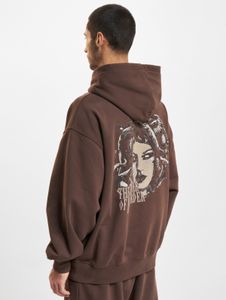 moderner DEF Herren Hoodie Kapuze mit Baumwolle Braun