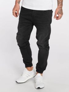 stylische DEF Herren Jeans Stretch Taschen Slim Fit mit Baumwolle Schwarz