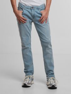 Modern DEF men's jeans, slim fit, stretch, with pockets, cotton, blue