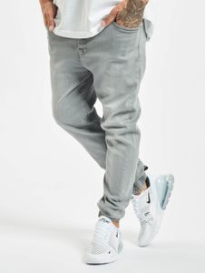 Pantalones vaqueros elásticos modernos DEF para hombre con algodón, color gris.