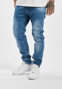 moderne DEF Herren Jeans Slim Fit Stretch Taschen mit Baumwolle Blau