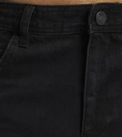 Jeans modernos DEF para hombre con cremallera, corte holgado, de algodón DFJS193-00709-0014, negros