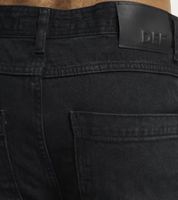 Jeans modernos DEF para hombre con cremallera, corte holgado, de algodón DFJS193-00709-0014, negros