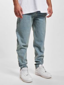 Jeans da uomo DEF moderni con tasche, denim con cotone, blu