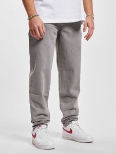 Jeans da uomo DEF moderni con tasche, in denim con cotone, grigi