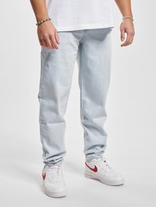 Comfortable DEF men's jeans with pockets, denim with cotton, ice blue