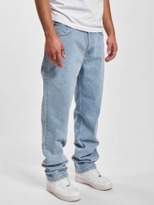 bequeme DEF Herren Jeans Straight Fit Taschen gesteppt mit Baumwolle Blau