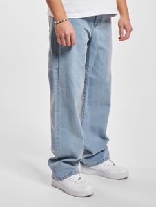 stylische DEF Herren Jeans Reißverschluss Taschen mit Baumwolle Blau