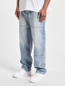 bequeme DEF Herren Jeans Reißverschluss Stretch mit Baumwolle Blau